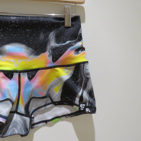 ELECTRO THREADS Space Abstract Boho Rave Hippie Festival Hot Pants Punk Goth - Picture 5 of 14